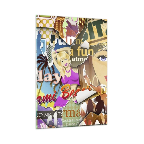 Üveg kép - Nyári visszaemlékezések - 50x70 cm