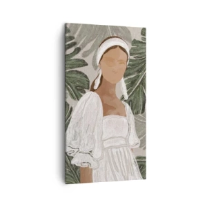 Vászonkép - Egzotikus portré - 45x80 cm
