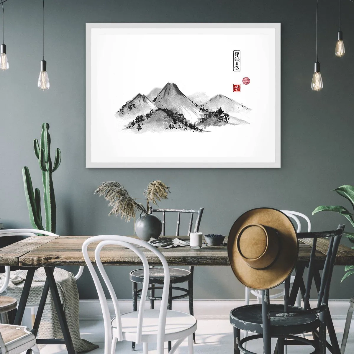 Poszter fekete keretben - Messze a távoltól - 70x50 cm