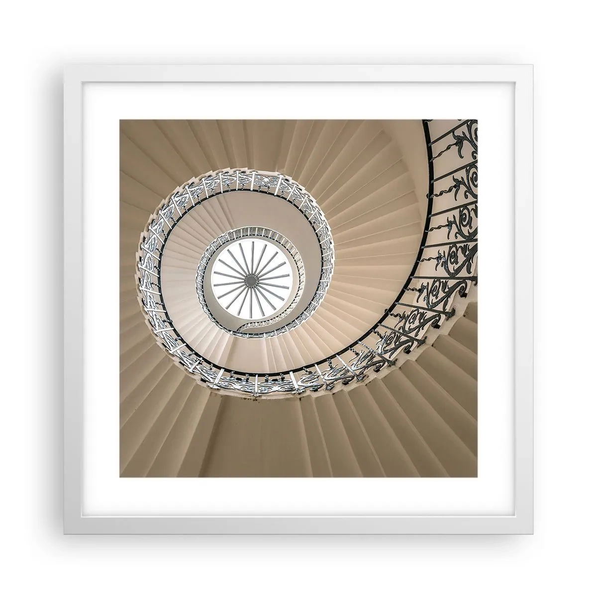 Poszter fekete keretben - Egy kagyló közepén - 40x40 cm