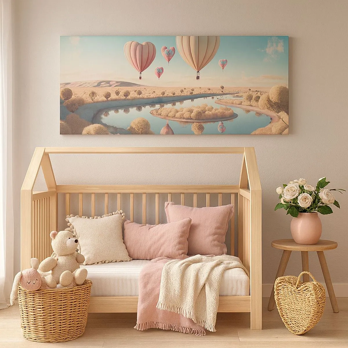 Vászonkép - A szerelem szárnyalni hagy - 100x40 cm