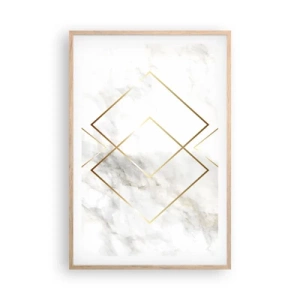 Poszter világos tölgy keretben - Kilátás a végtelenbe - 61x91 cm