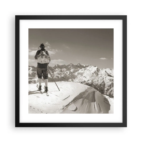 Poszter fehér keretben - És a hegyek ugyanazok - 40x40 cm