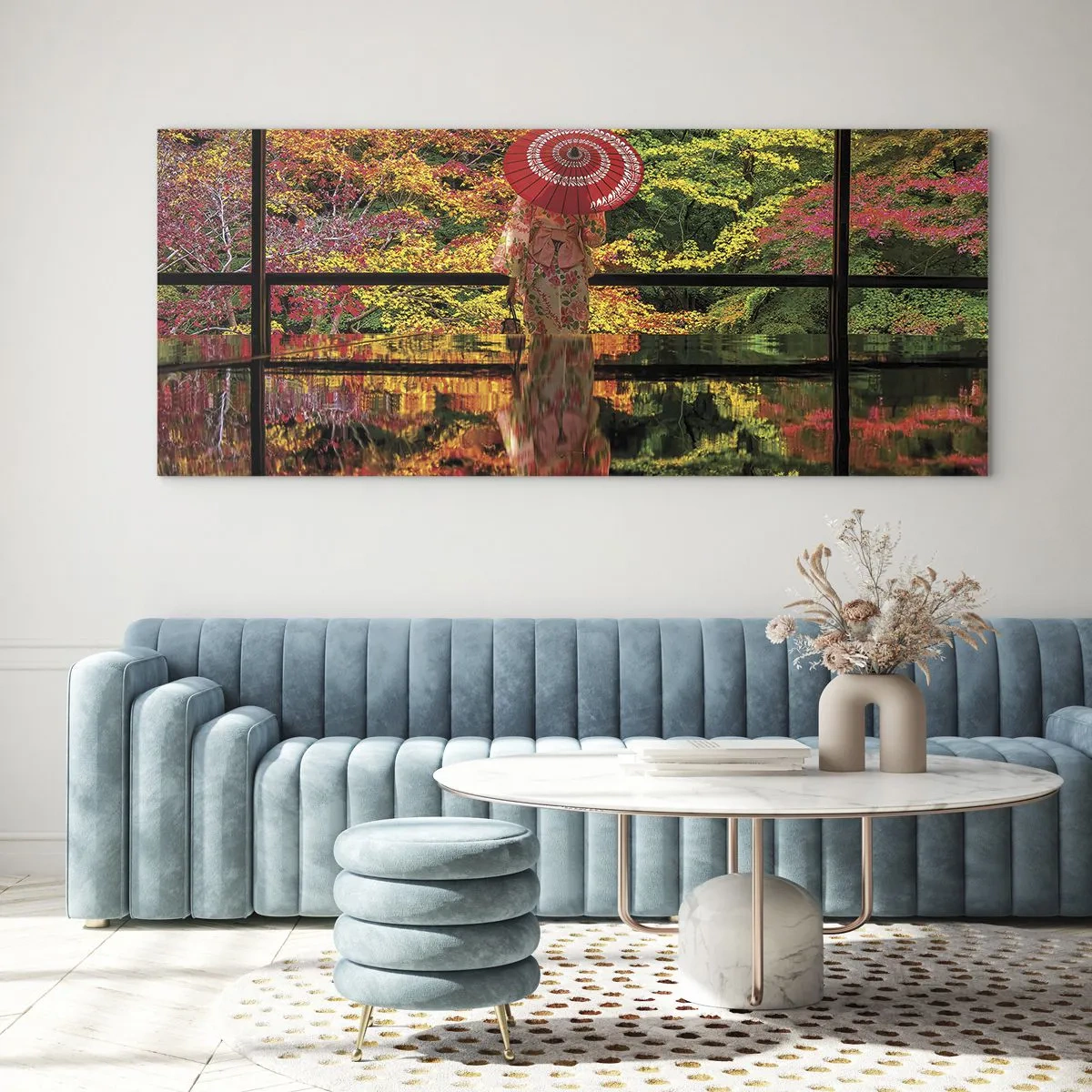 Üveg kép - A természet templomában - 140x50 cm