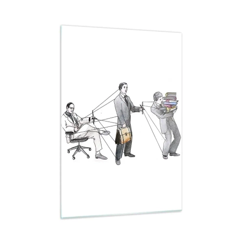 Üveg kép - Mindenkinek megvan a maga gazdája - 50x70 cm