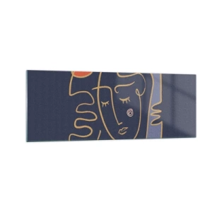 Üveg kép - Álmodozásban - 140x50 cm