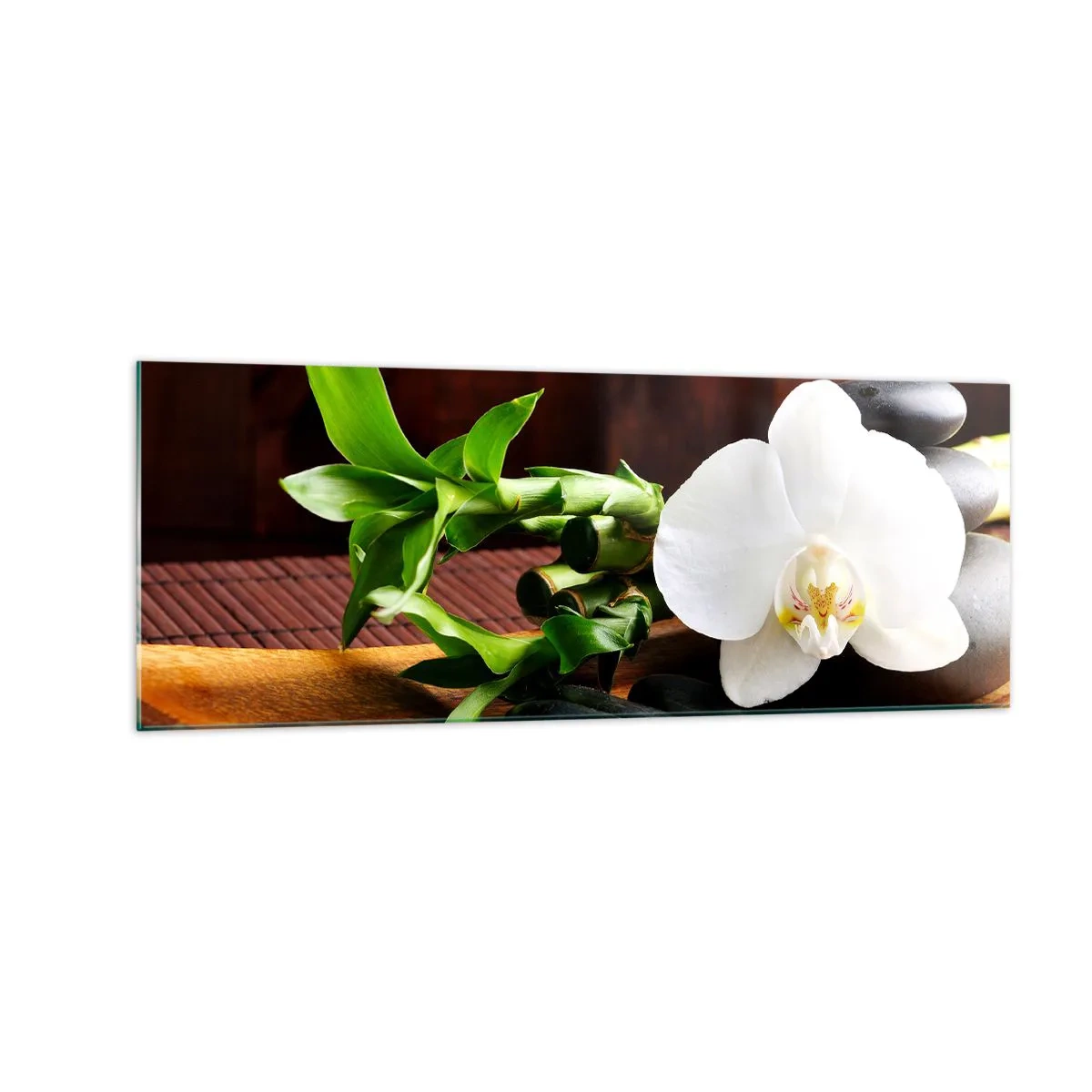 Üveg kép - Engedd át magad a természet érintésének - 140x50 cm