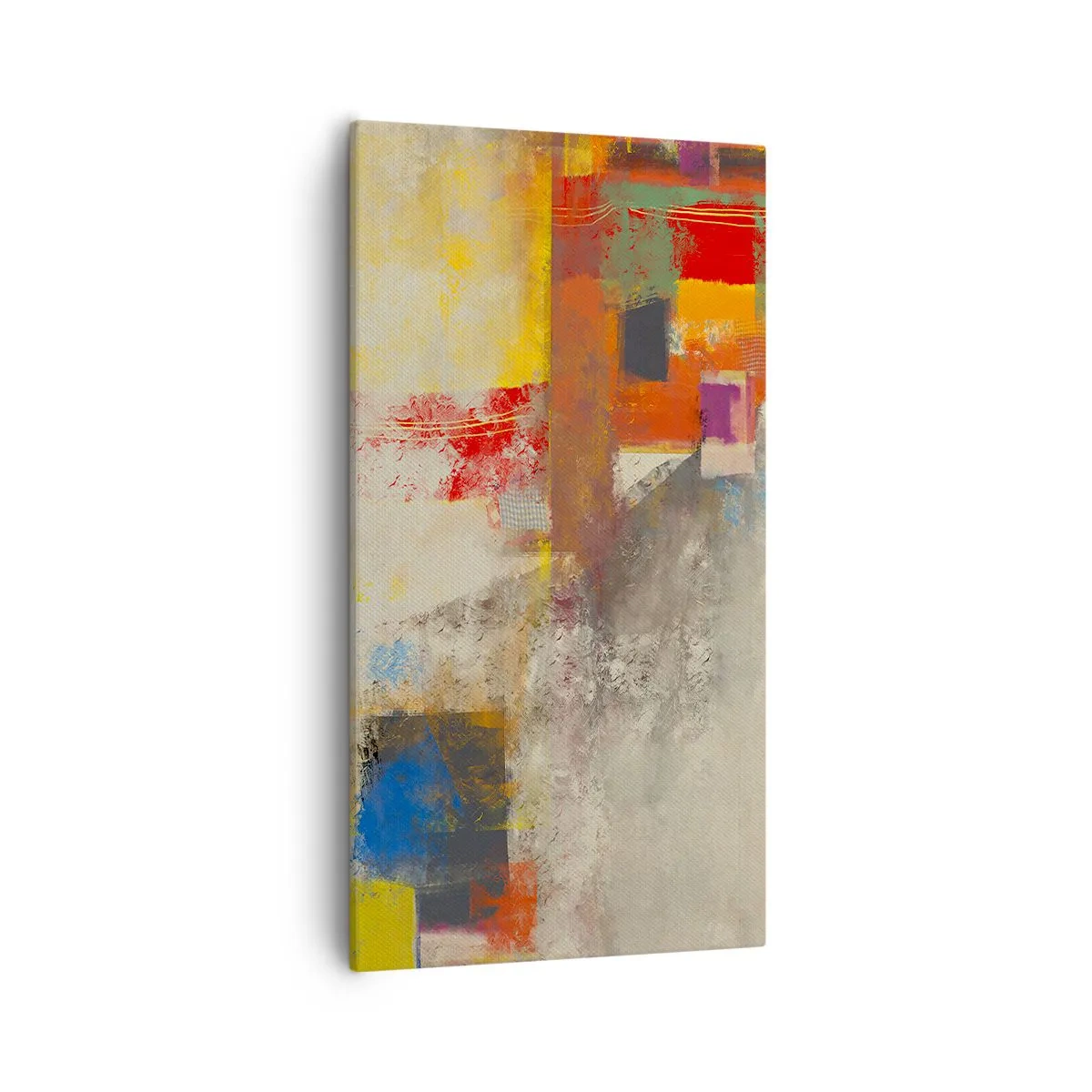 Vászonkép - Színgeometria - 55x100 cm