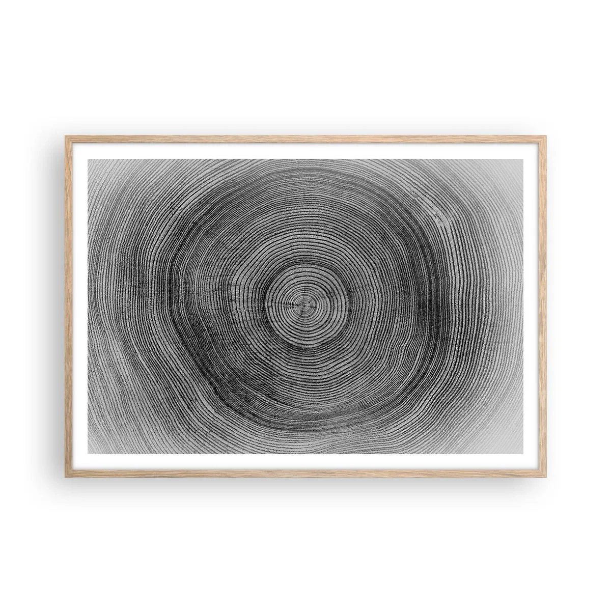 Poszter világos tölgy keretben - Az idők jele - 100x70 cm