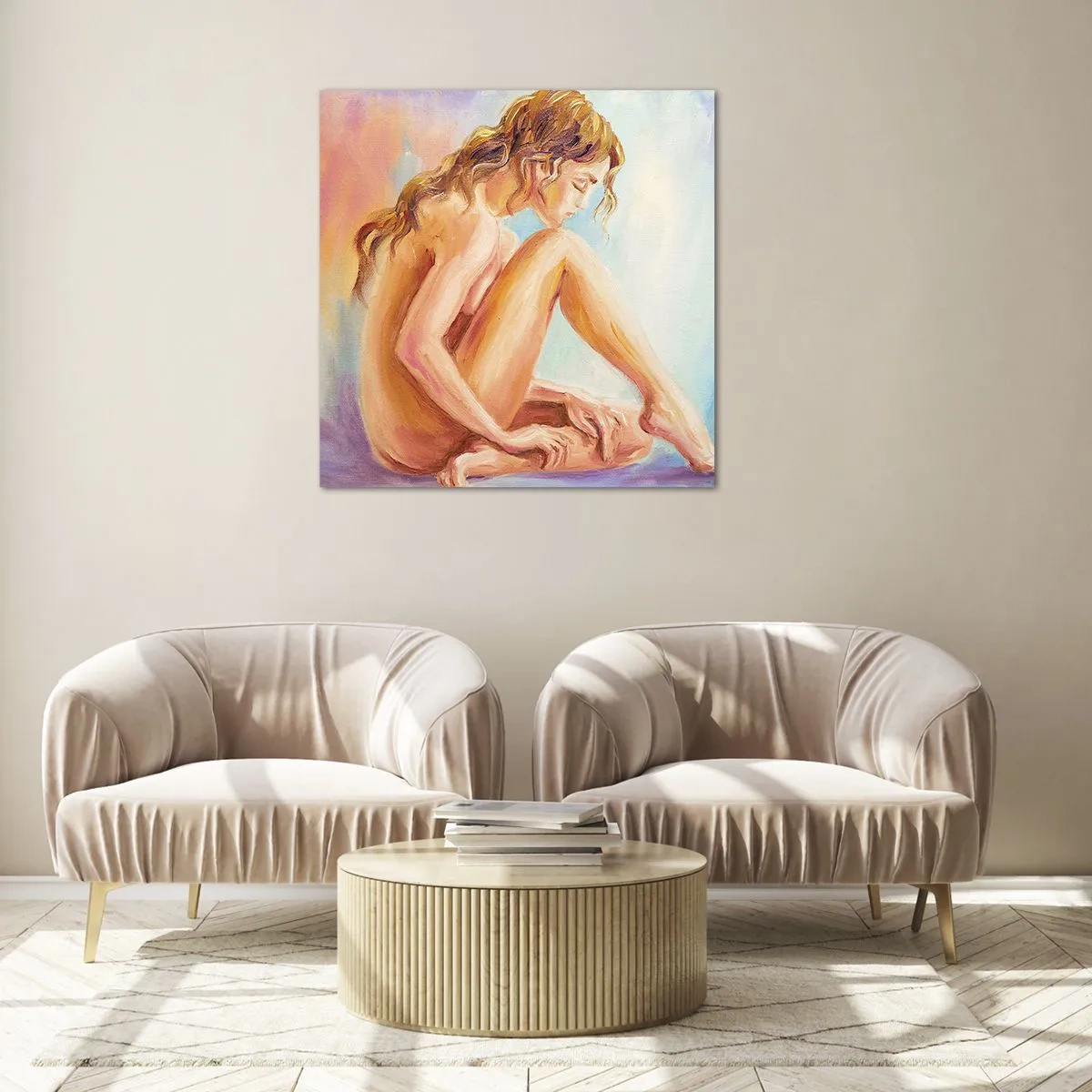 Üveg kép - A fiatalság cselekedete - 50x50 cm