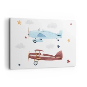 Vászonkép - Pilóta, várunk! - 120x80 cm