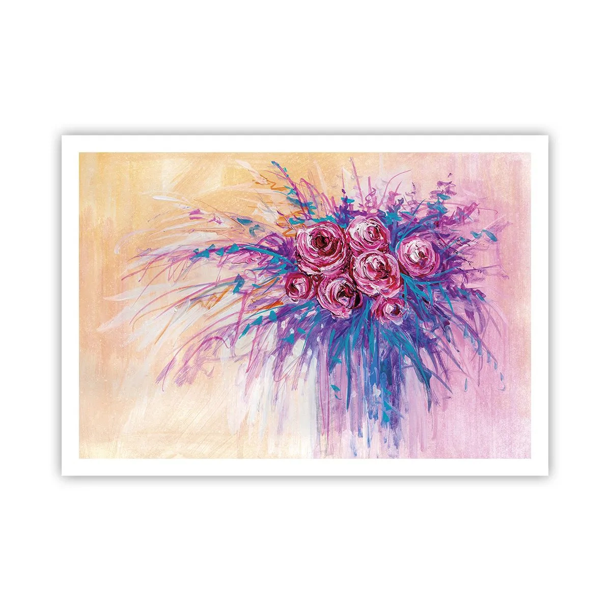 Poszter - Rózsaszín szökőkút - 100x70 cm