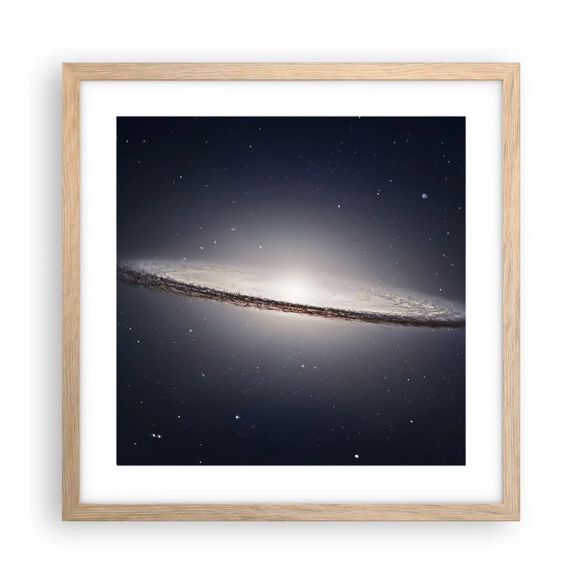 Poszter világos tölgy keretben - Réges régen, egy messzi-messzi galaxisban.... - 40x40 cm