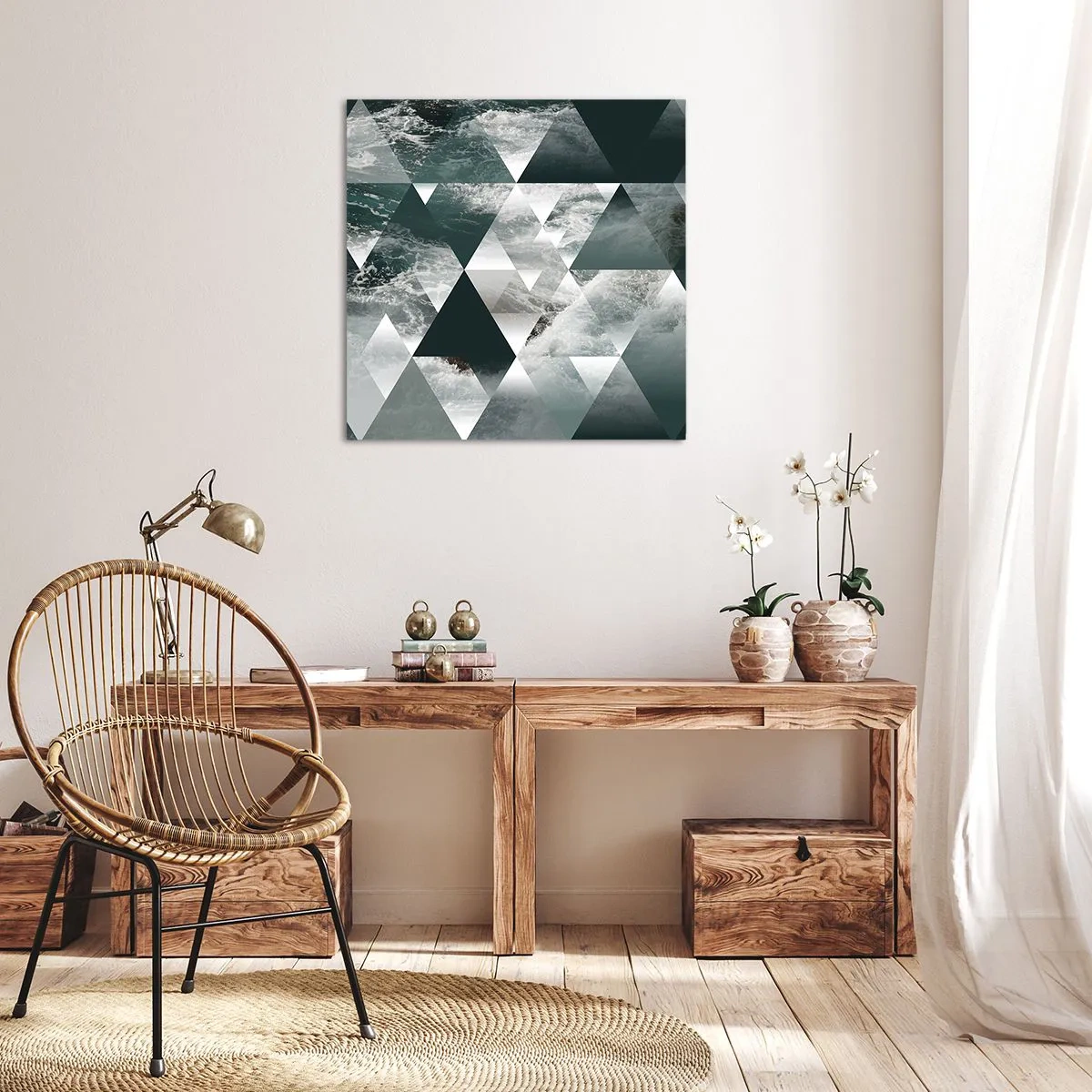 Vászonkép - Kristály perspektíva - 60x60 cm