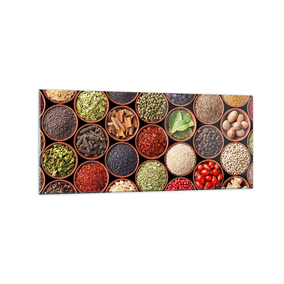 Üveg kép - A világ összes íze - 120x50 cm