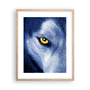 Poszter világos tölgy keretben - Hipnotizáló nézés - 40x50 cm