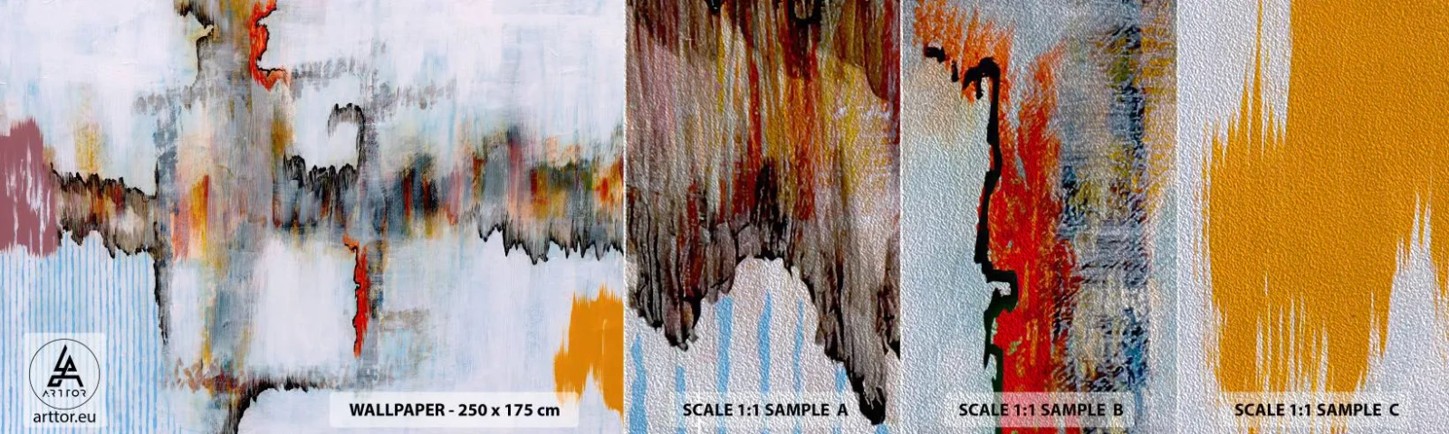 Fotótapéta Minta Premium Sand - Egy bottal a vízen - Absztrakció, Darab, Modern minta - 100x30 cm