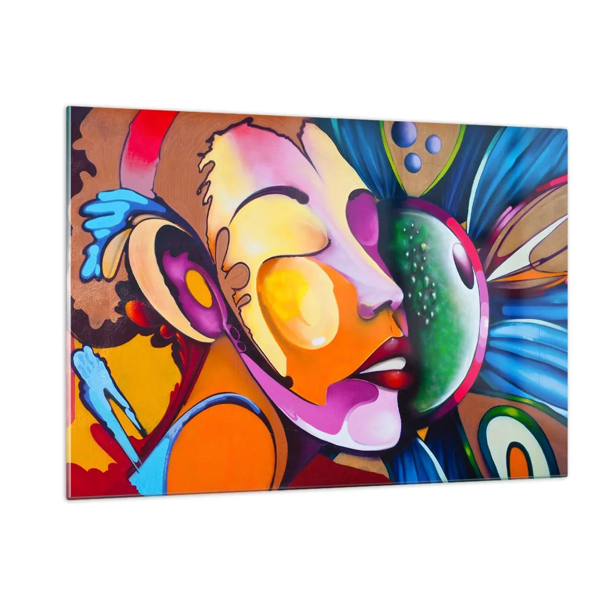 Üveg kép - Megérinteni színnel - 120x80 cm