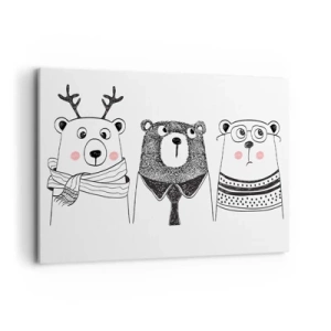 Vászonkép - Maci, macika és mackó - 100x70 cm