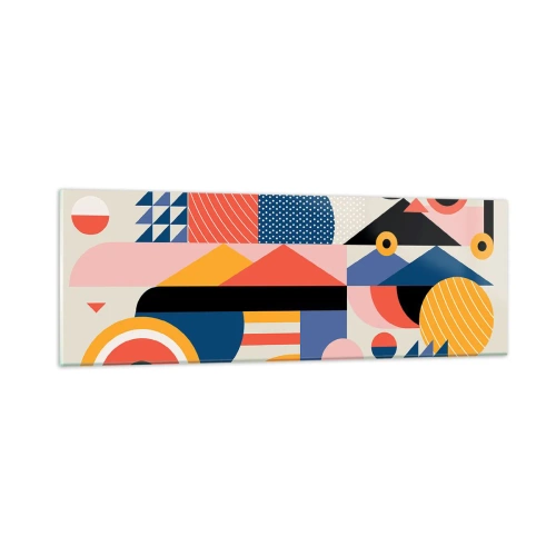 Üveg kép - Összetétel: játszadozzunk - 90x30 cm