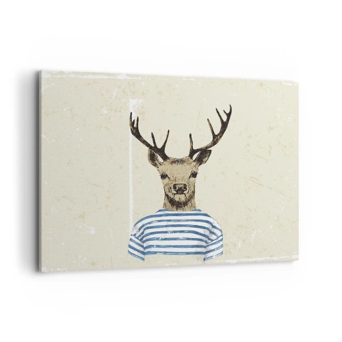 Vászonkép - Mert szeretem a csíkos pólókat! - 100x70 cm