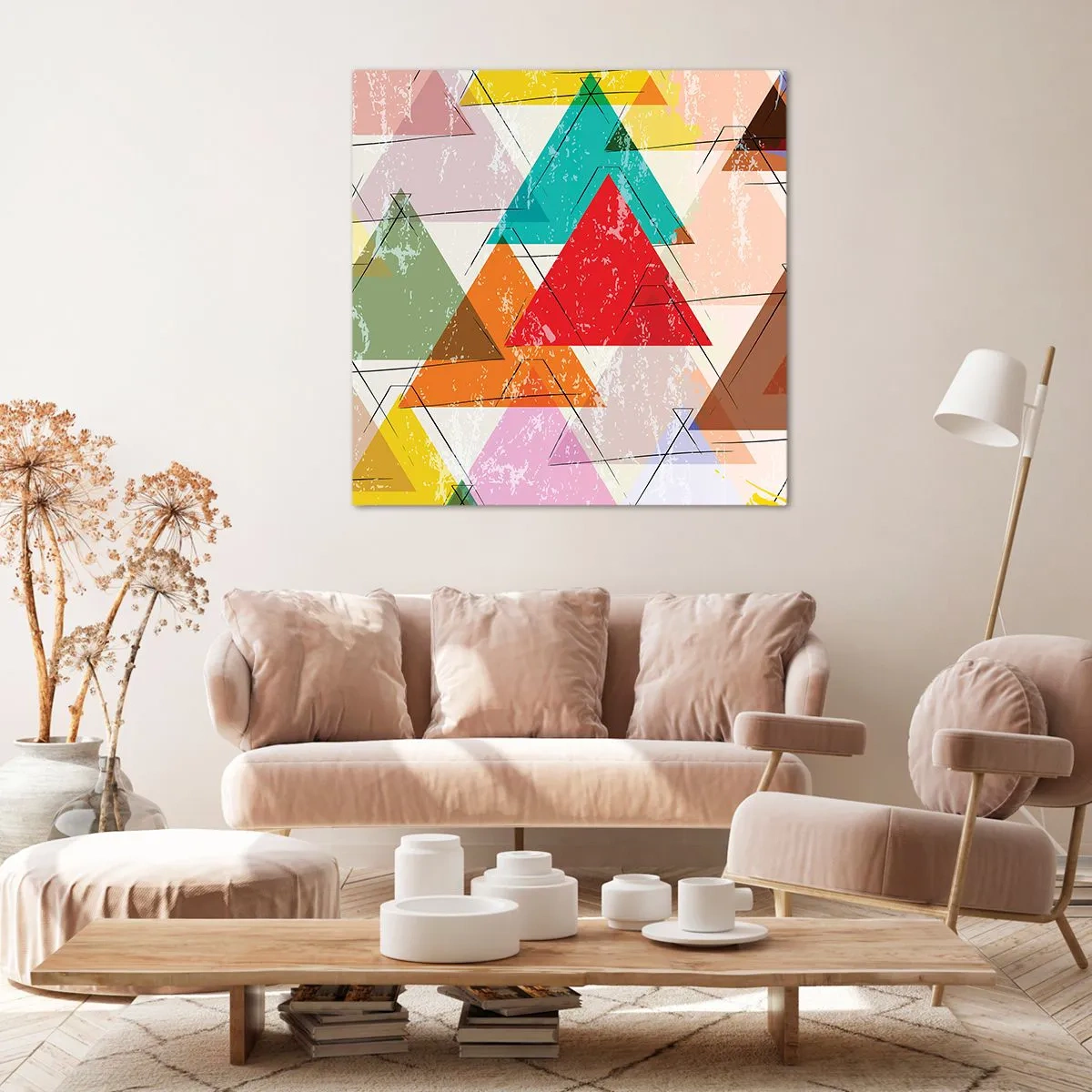 Vászonkép - Három-három - 50x50 cm