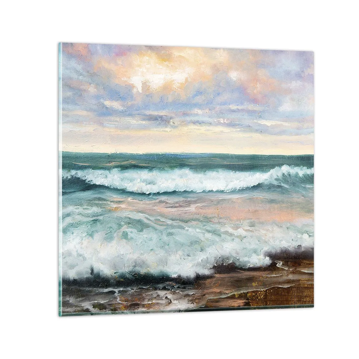Üveg kép - Itt kisimítod a lelked - 40x40 cm