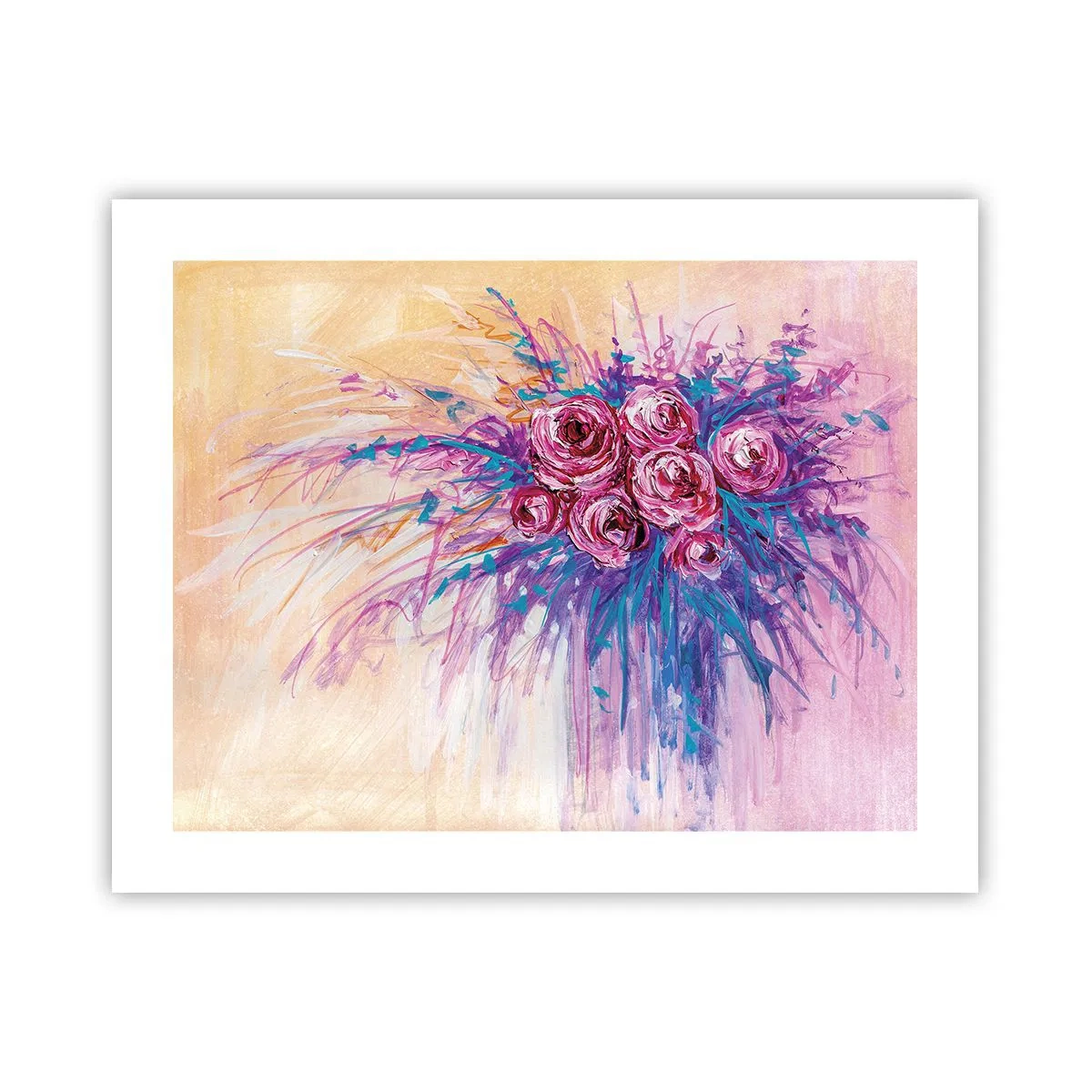 Poszter - Rózsaszín szökőkút - 50x40 cm