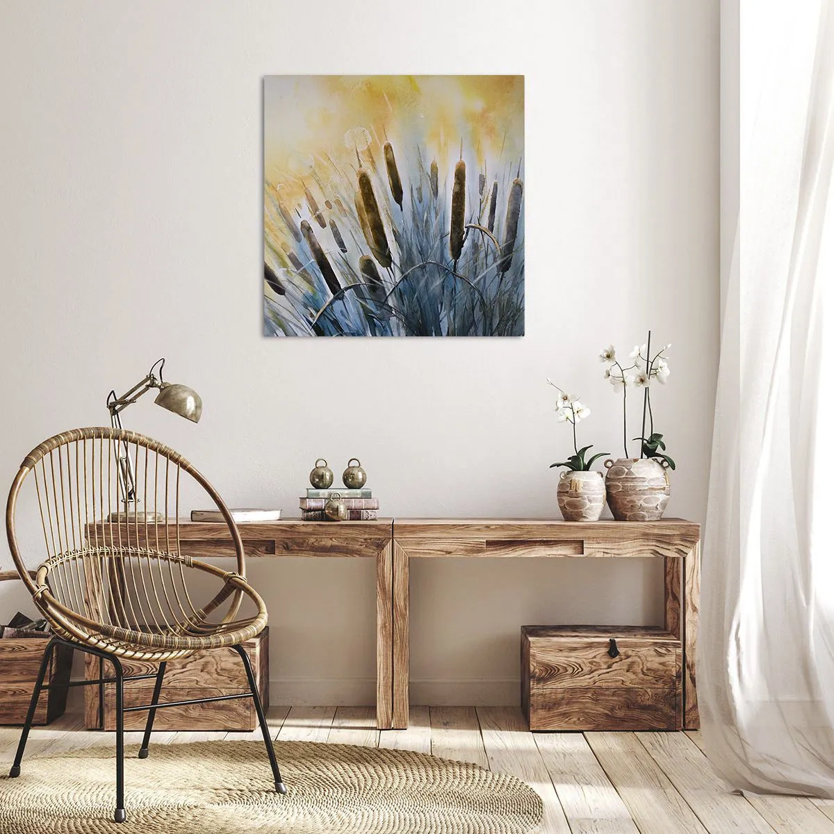 Vászonkép - A víz hűvössége, a nap melege - 50x50 cm