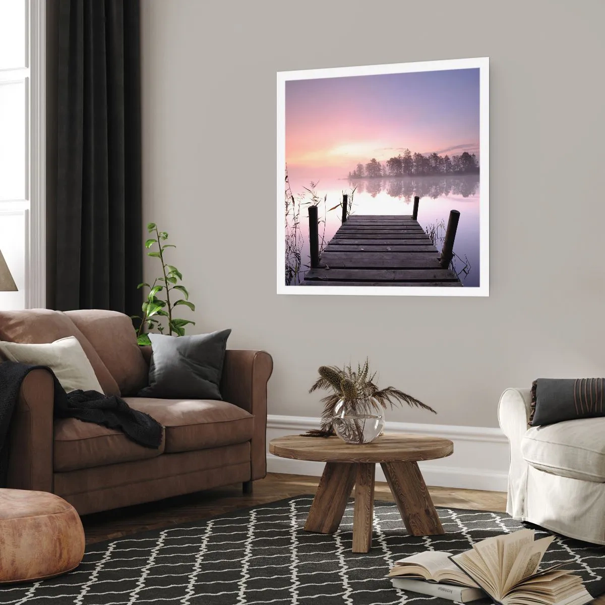 Poszter - A lila ködből... - 40x40 cm