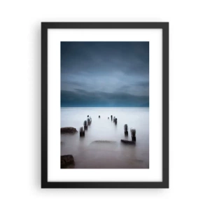 Poszter fehér keretben - Töprengő tó - 30x40 cm