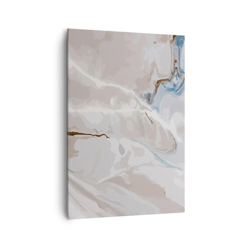 Vászonkép - Kék kanyarog a fehér alatt - 70x100 cm