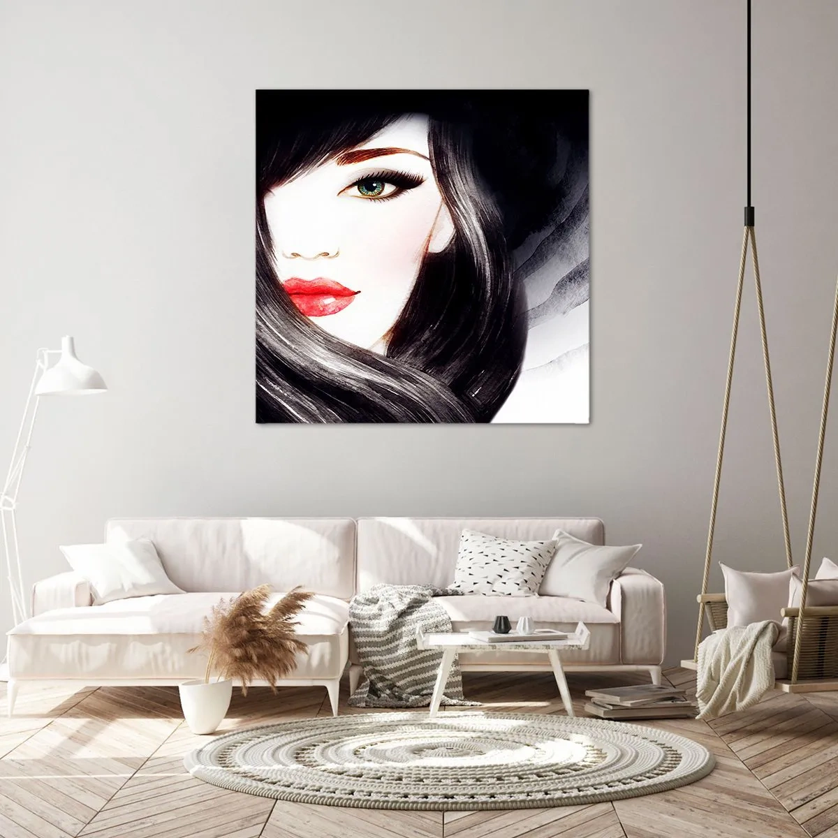 Vászonkép - Zafír tekintet - 70x70 cm