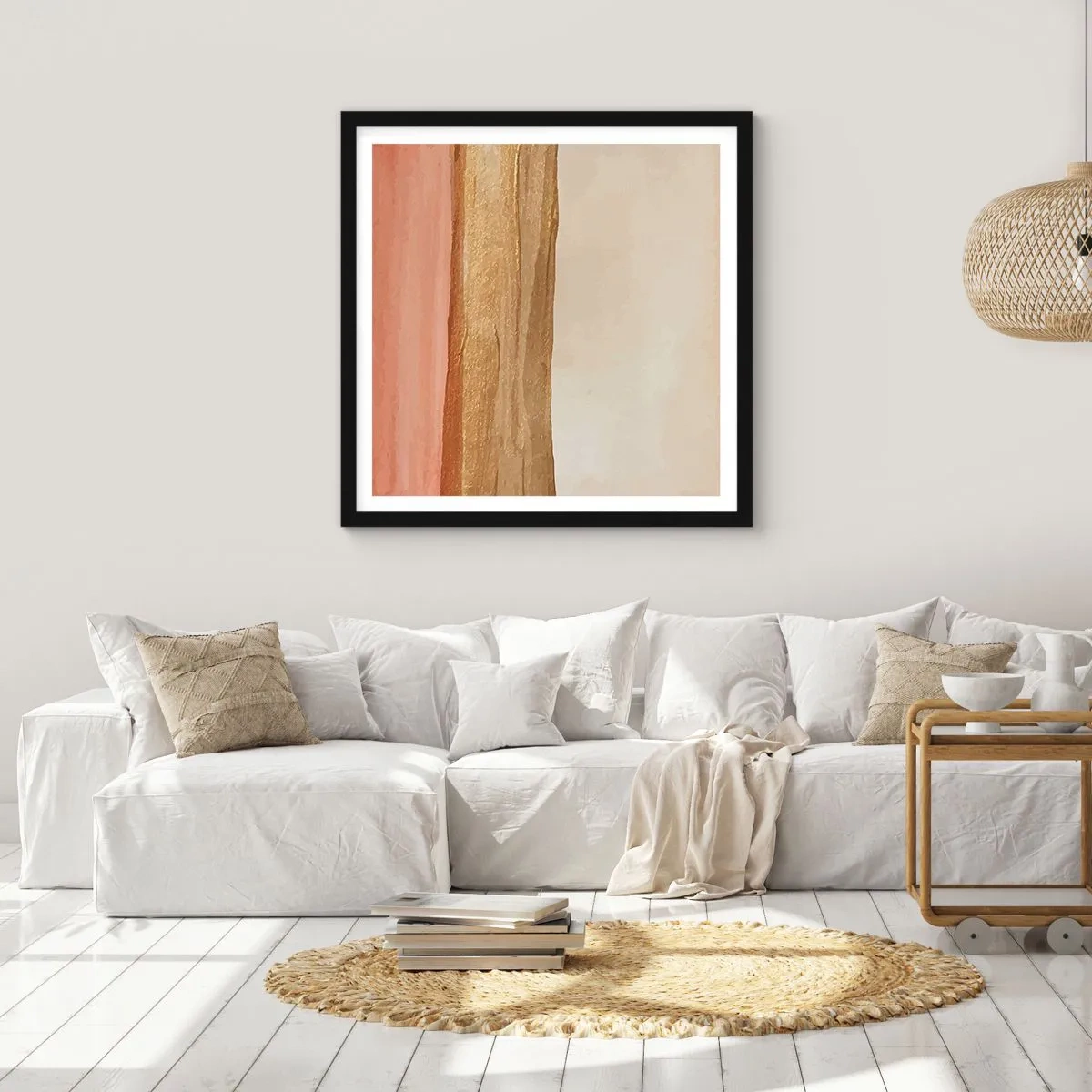 Poszter fehér keretben - Függőleges kompozíció - 40x40 cm