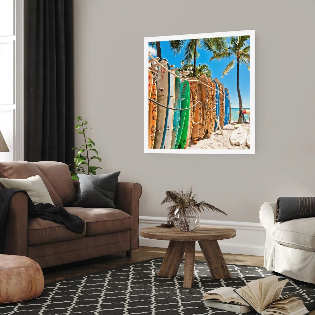 Poszter - Napos mulatság - 60x60 cm