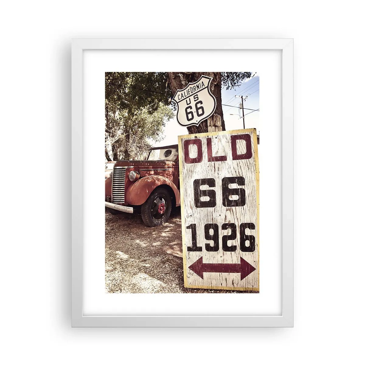 Poszter fekete keretben - Az amerikai tartomány legendája - 30x40 cm