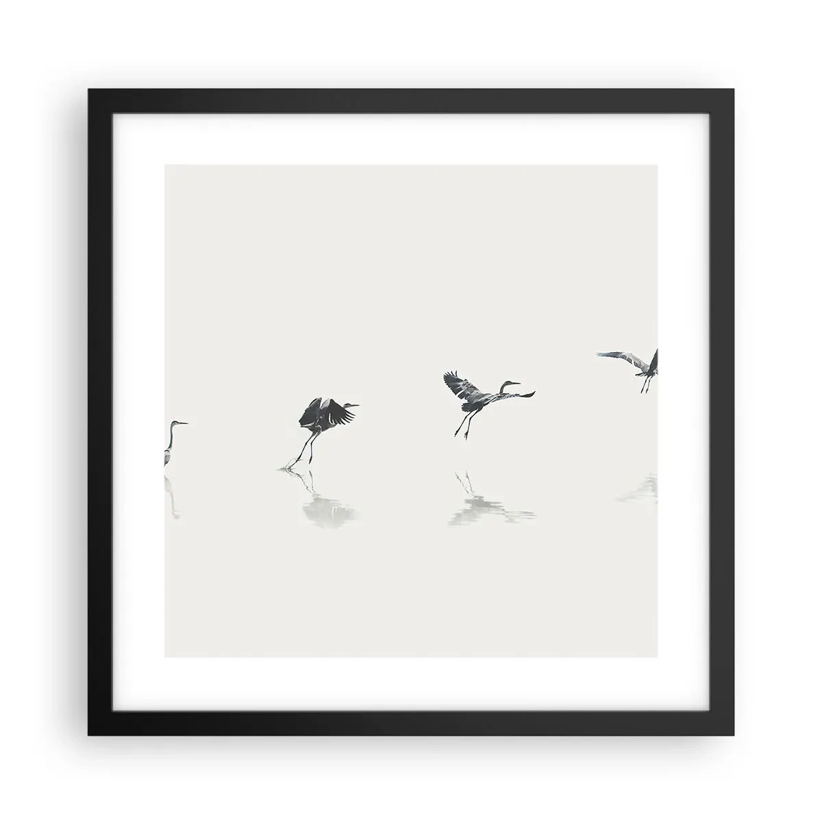 Poszter fehér keretben - Négy egyszerű lépés - 40x40 cm