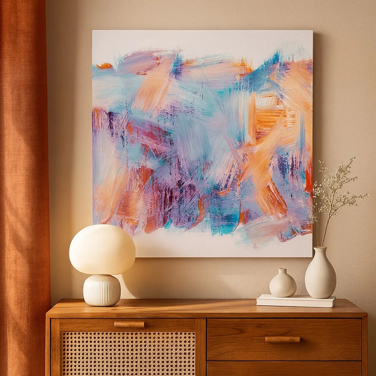 Vászonkép - Színes rendetlenség - 30x30 cm