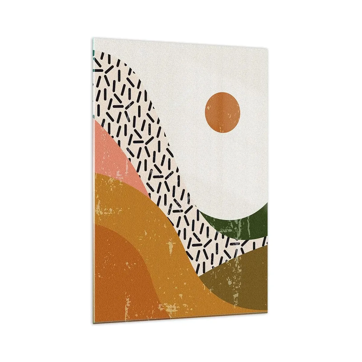 Üveg kép - Napfényes absztrakció - 70x100 cm