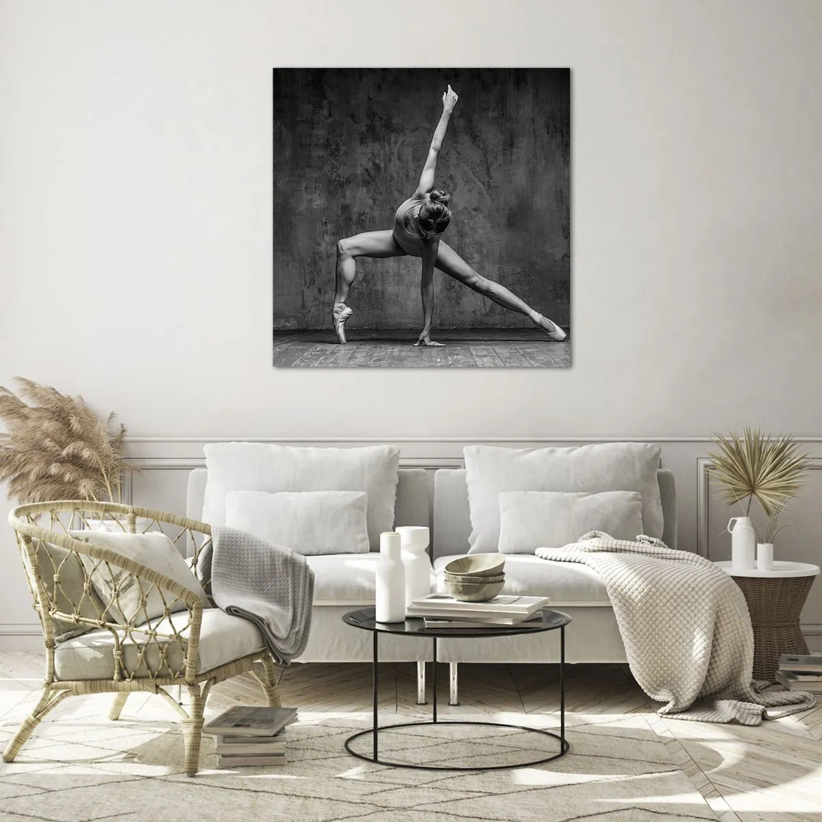 Üveg kép - Az egyensúly eszménye - 70x70 cm