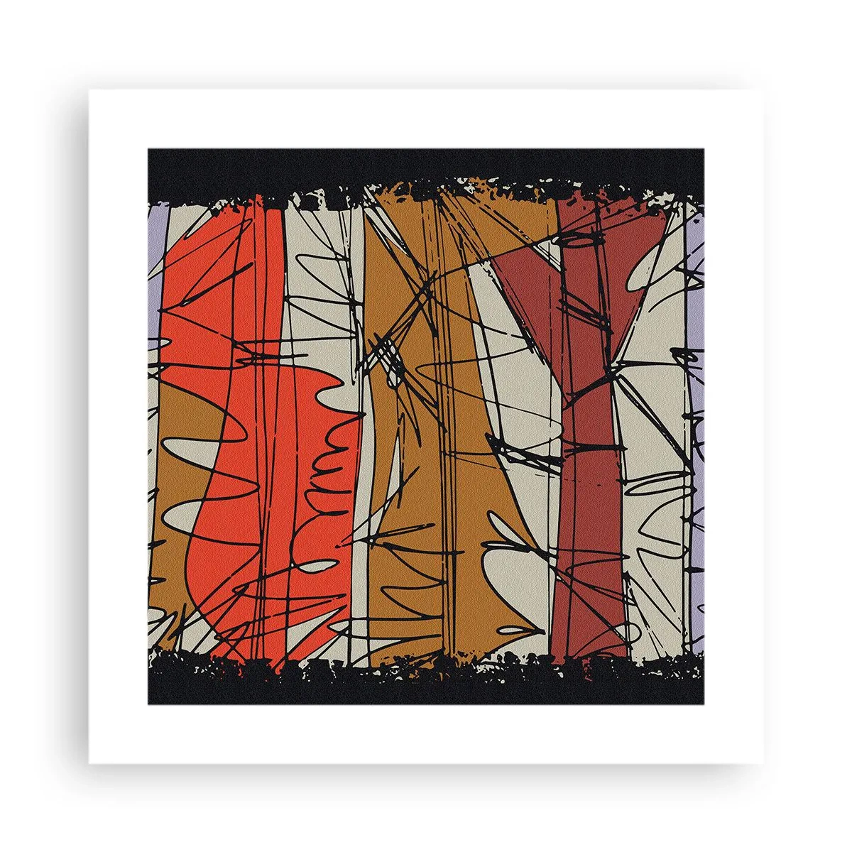 Poszter - Spontán kompozíció - 40x40 cm