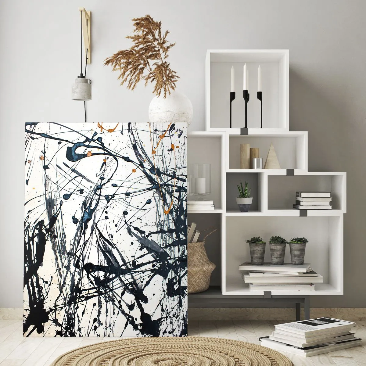 Üveg kép - Expresszionista absztrakció - 50x70 cm