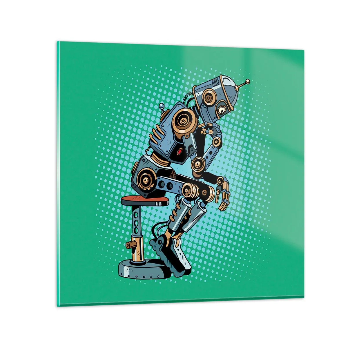 Üveg kép - A lét lényege fölött - 40x40 cm