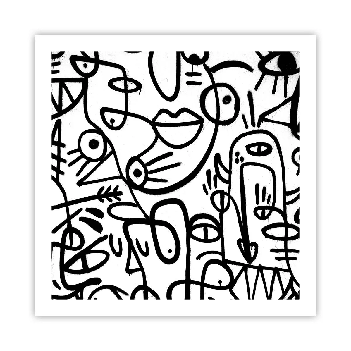 Poszter - Arcok és délibábok - 60x60 cm