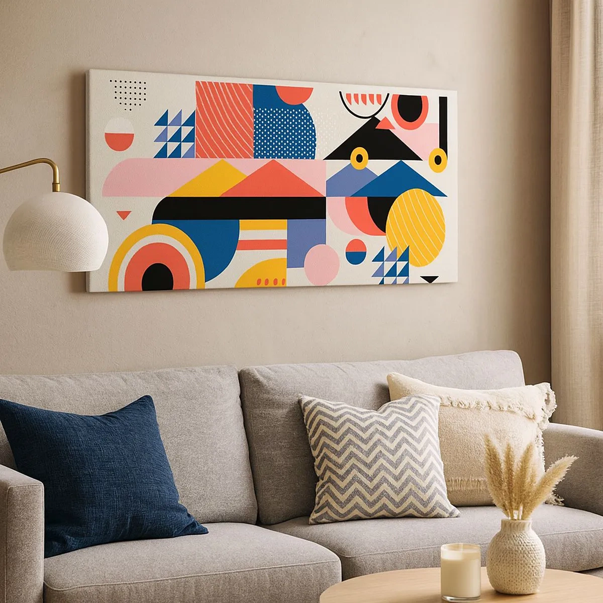 Vászonkép - Összetétel: játszadozzunk - 100x40 cm