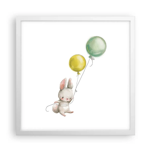 Poszter fekete keretben - Én is repülök! - 40x40 cm