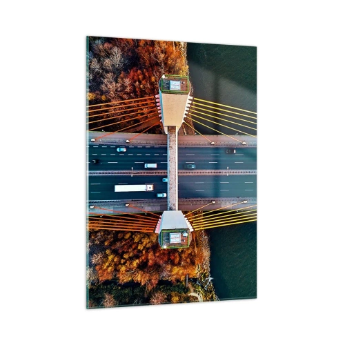 Üveg kép - TÚL a vizeken, túl az erdőkön - 50x70 cm