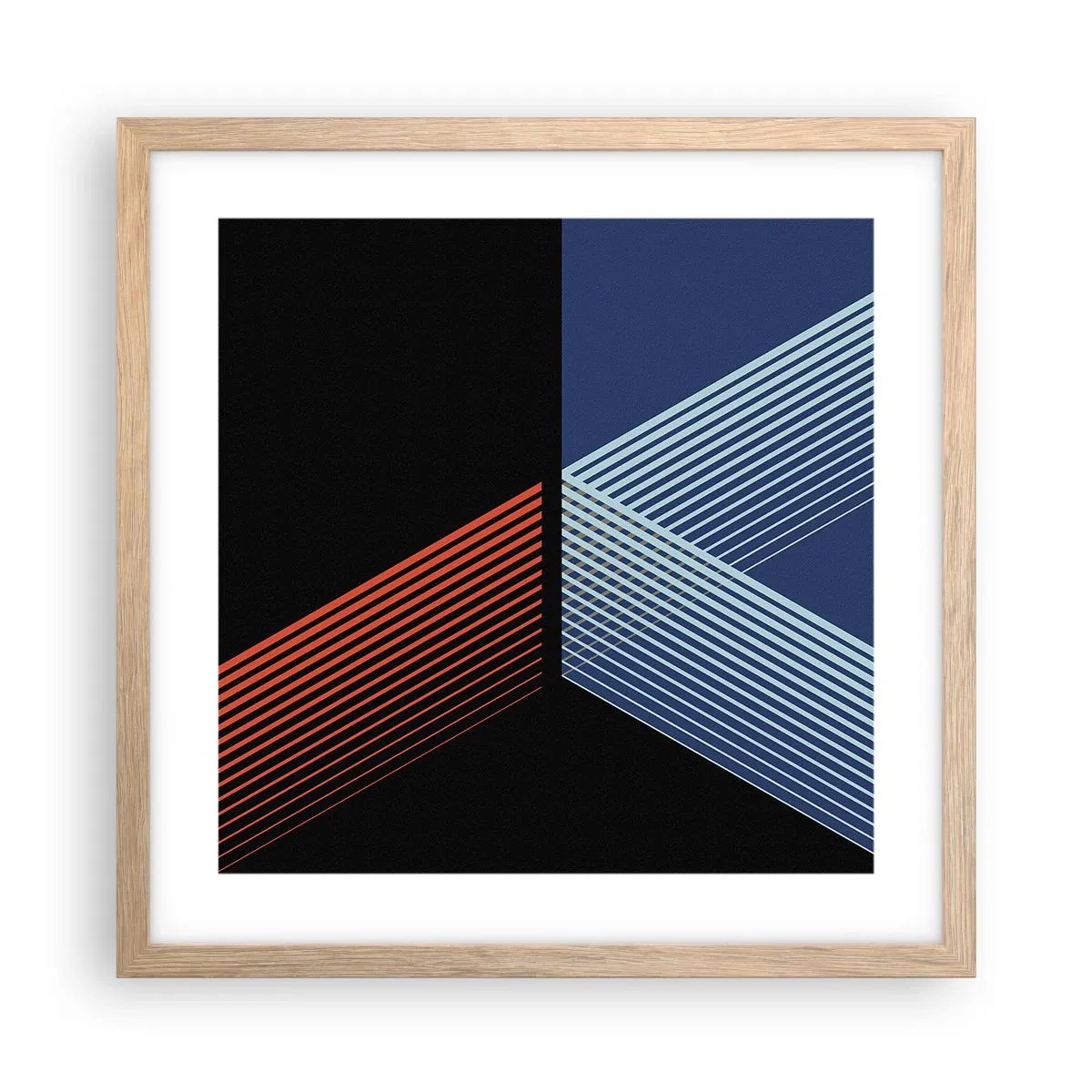 Poszter világos tölgy keretben - Egyszerű történet - 40x40 cm