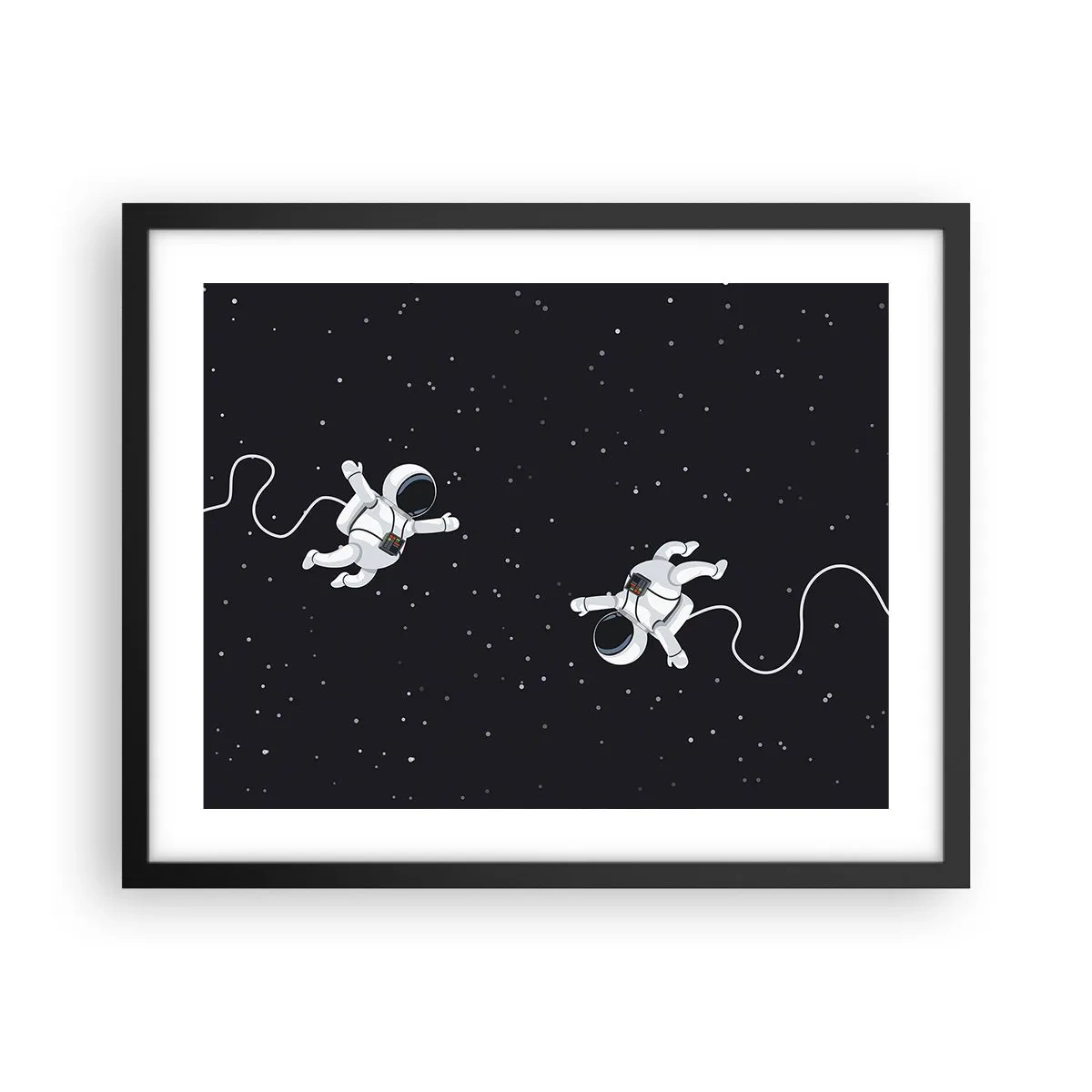 Poszter fehér keretben - Kozmikus tánc - 50x40 cm