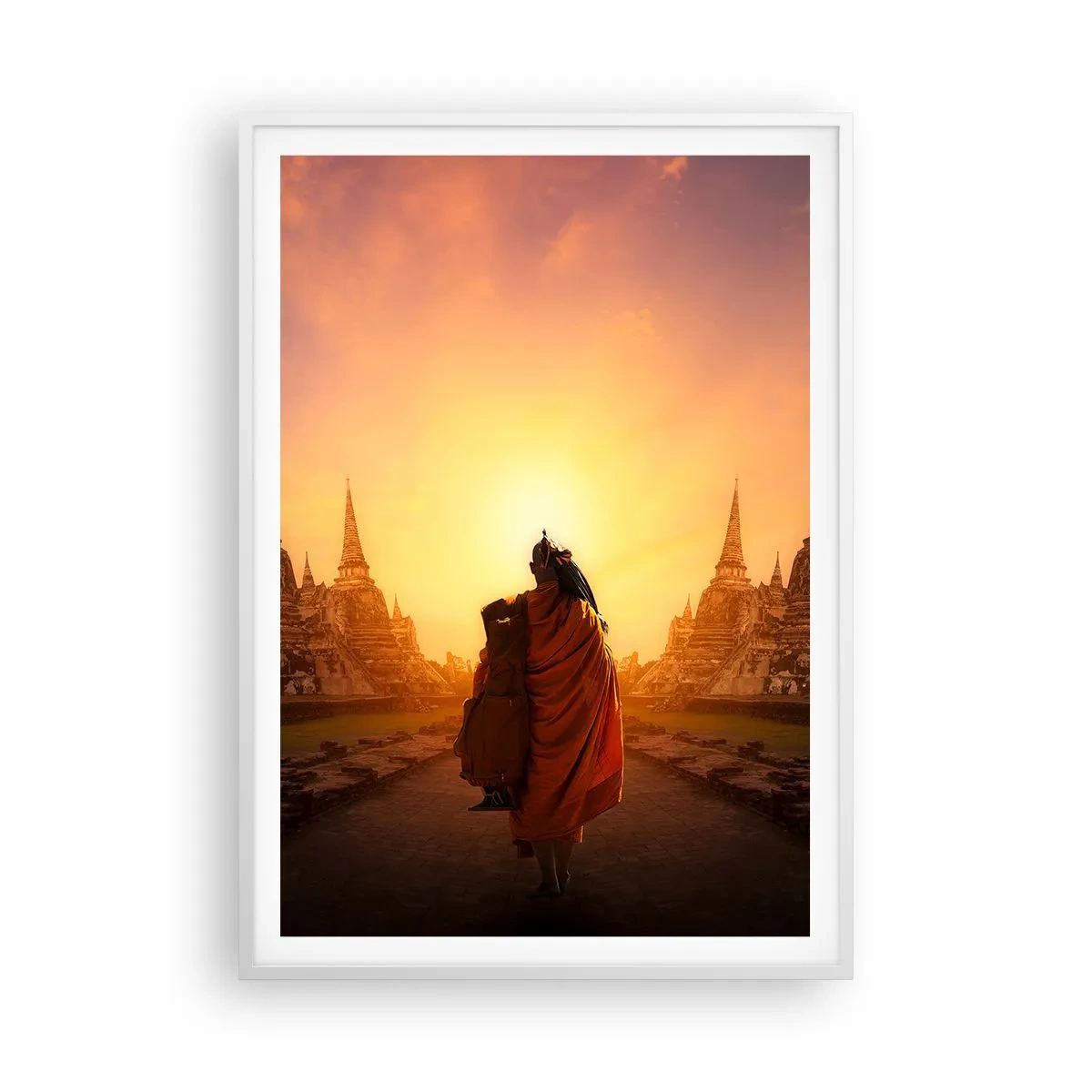 Poszter fekete keretben - Nyugalomban a végtelenségen át - 70x100 cm